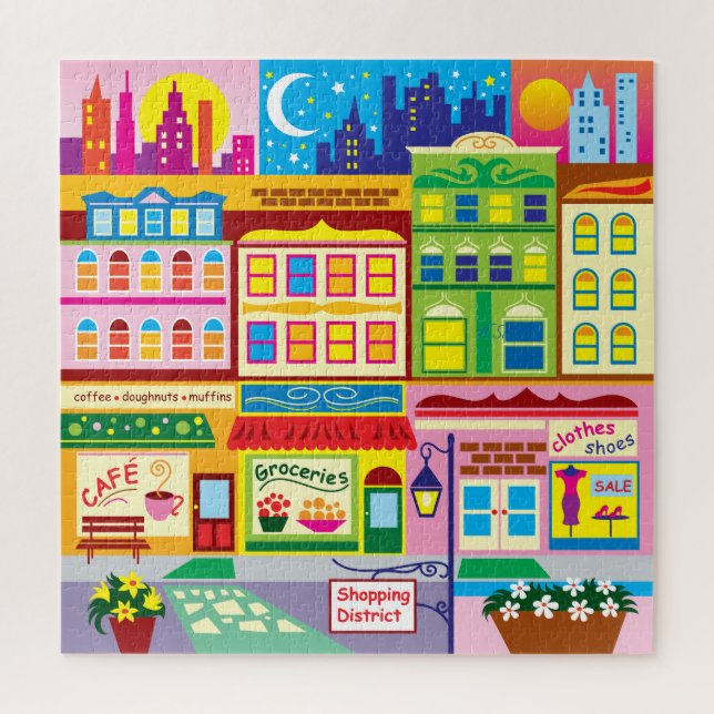 Main Street Colors Jigsaw Puzzle (Vertical)