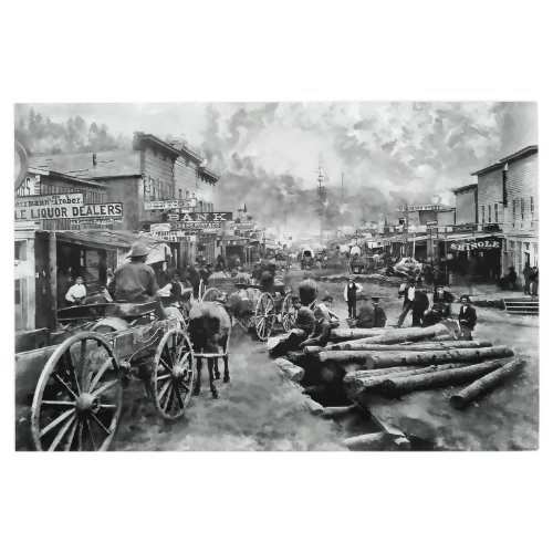 Main Street DEADWOOD 1876 Metal Print