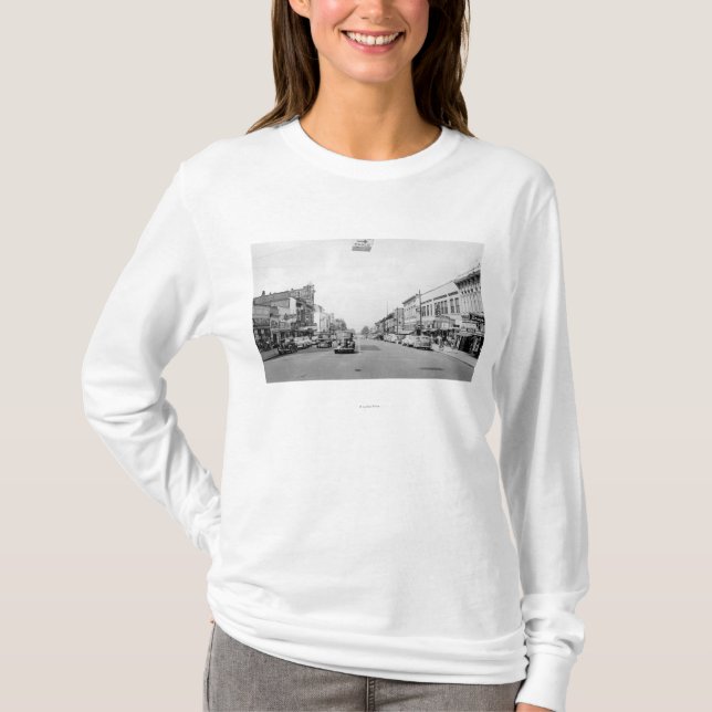Main Street in Walla Walla, WA Photograph T-Shirt (Front)