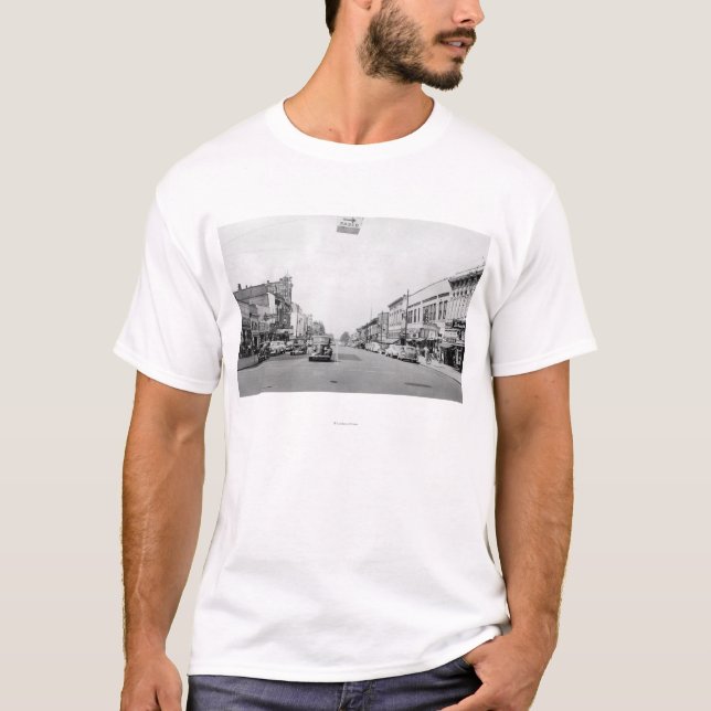 Main Street in Walla Walla, WA Photograph T-Shirt (Front)