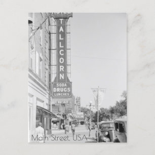 Main Street, Marshalltown, Iowa Postcard