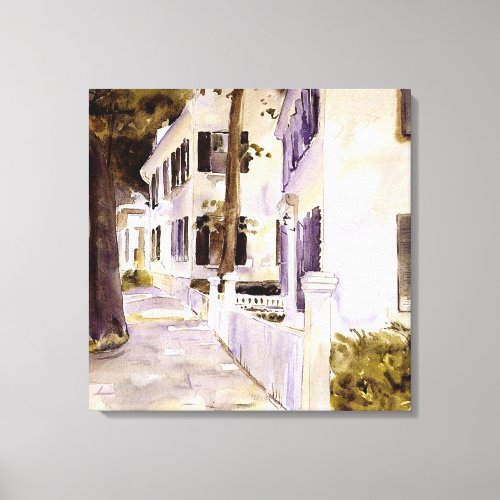 Main Street Nantucket famous painting Canvas Print