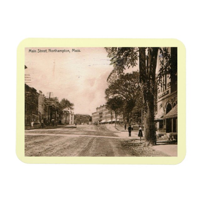 Main Street, Northampton, Massachusetts Vintage  Magnet (Horizontal)