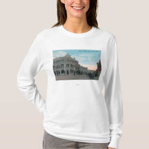 Main Street Scene with Horse Carriages and T-Shirt
