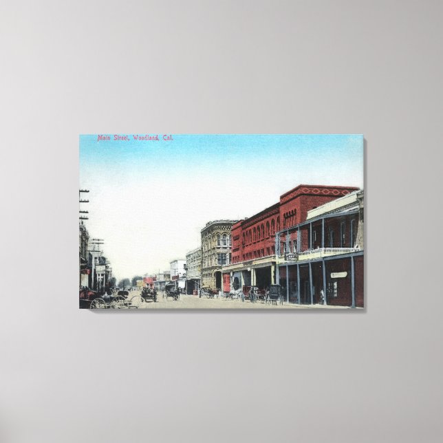 Main Street SceneWoodland, CA Canvas Print (Front)