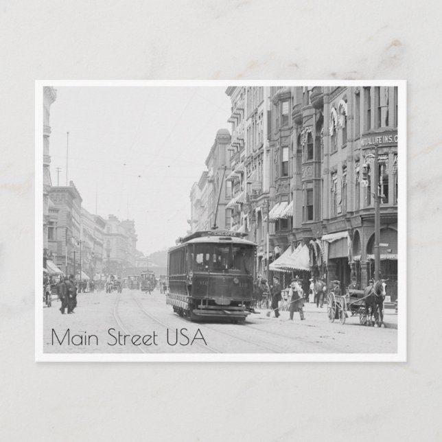 Main Street, Springfield Postcard (Front)