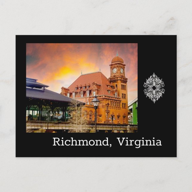  Main Street Station and Trainshed Postcard (Front)