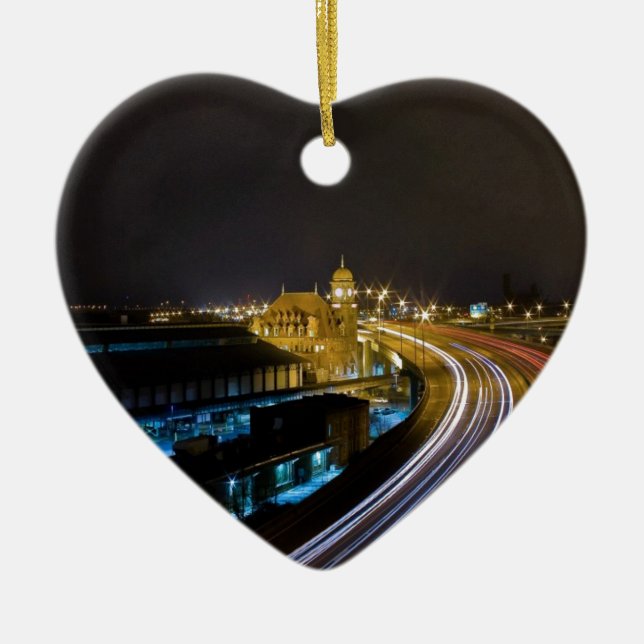 Main Street Station RVA Ceramic Ornament (Front)