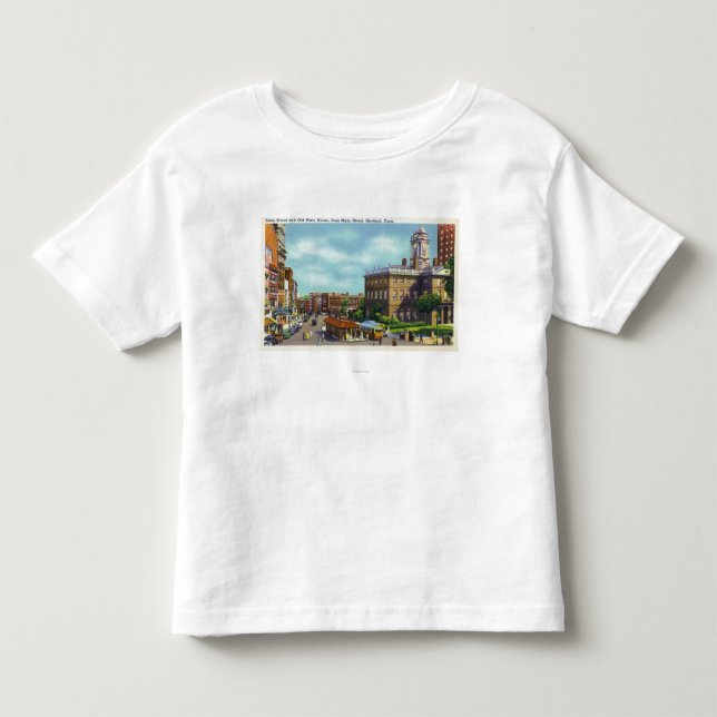 Main Street View of State Street & Old State Toddler T-shirt (Front)