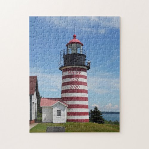 Maine1820 2020 Bicentennial Quoddy Lighthouse Jigsaw Puzzle