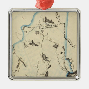 Maine 11 metal ornament
