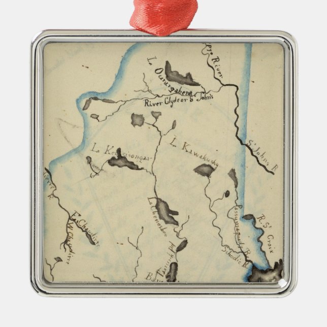 Maine 11 metal ornament (Front)