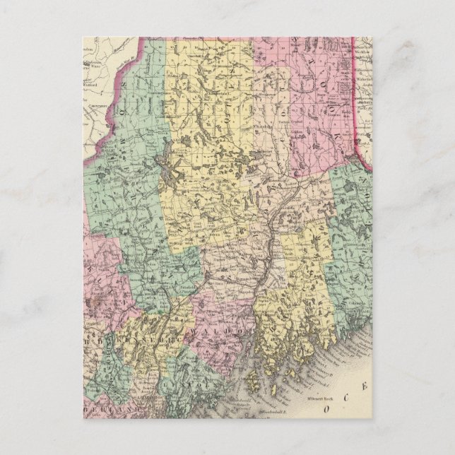 Maine 14 postcard (Front)