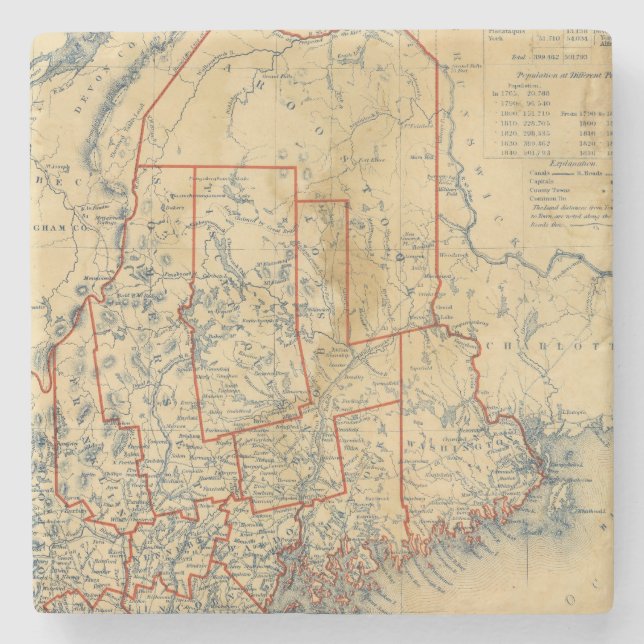 Maine 18 stone coaster (Front)