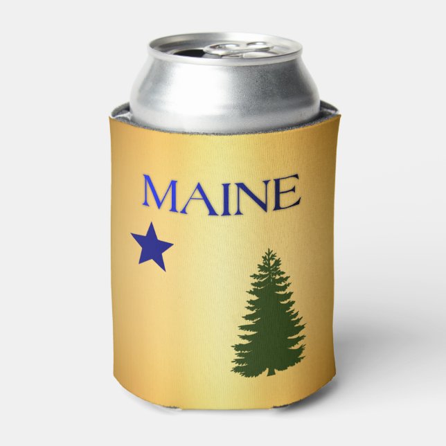 Maine (1901) flag can cooler (Can Front)