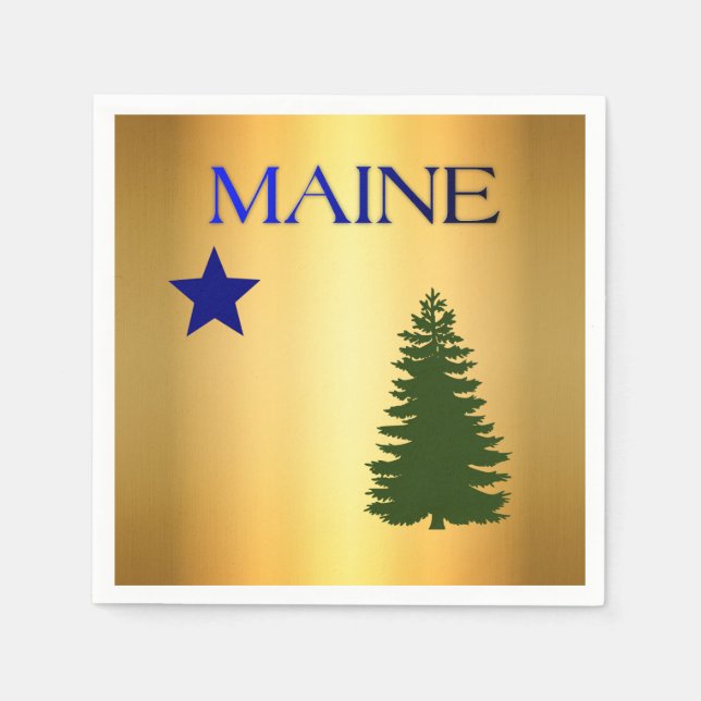 Maine (1901) flag napkins (Front)