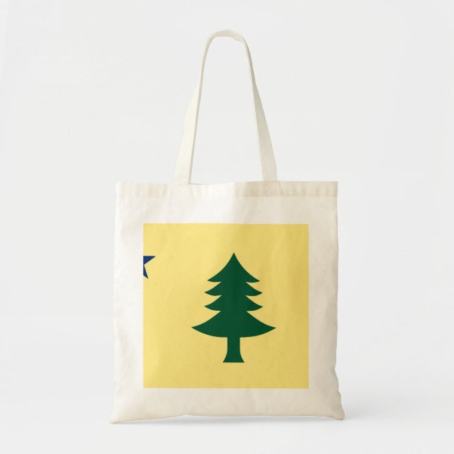 Maine 1901 State Flag Tote Bag (Front)
