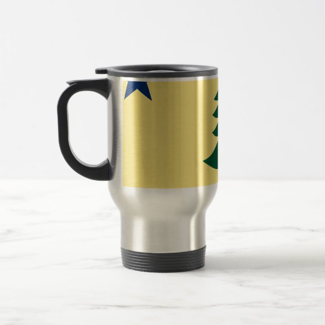 Maine 1901 State Flag Travel Mug (Left)