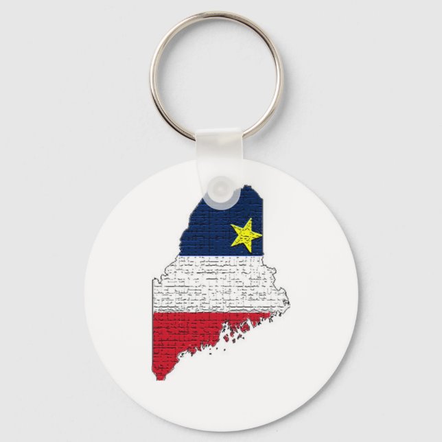 maine acadian without text jpg keychain (Front)
