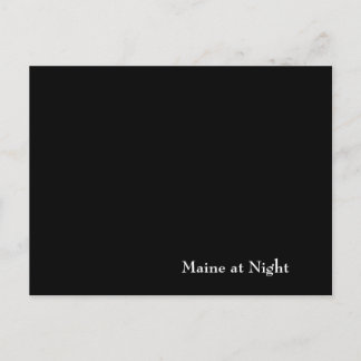 Maine at Night Postcard