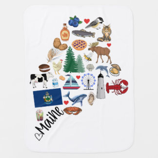 Maine baby blanket