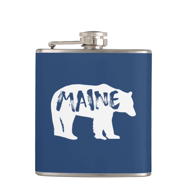 Maine Bear Flask (Front)