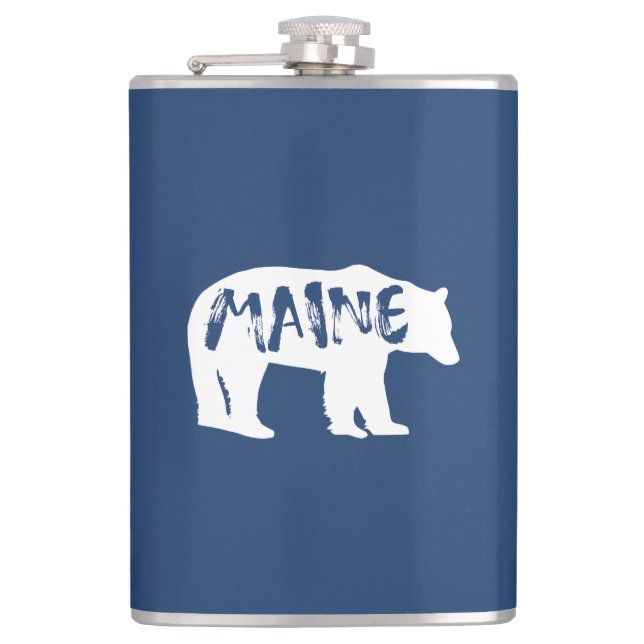 Maine Bear Flask (Front)