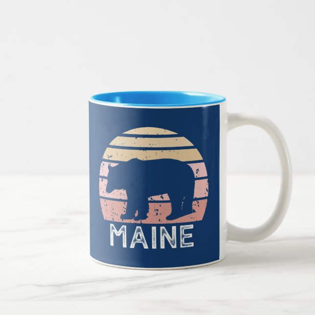 Maine Bear Two-Tone Coffee Mug (Right)