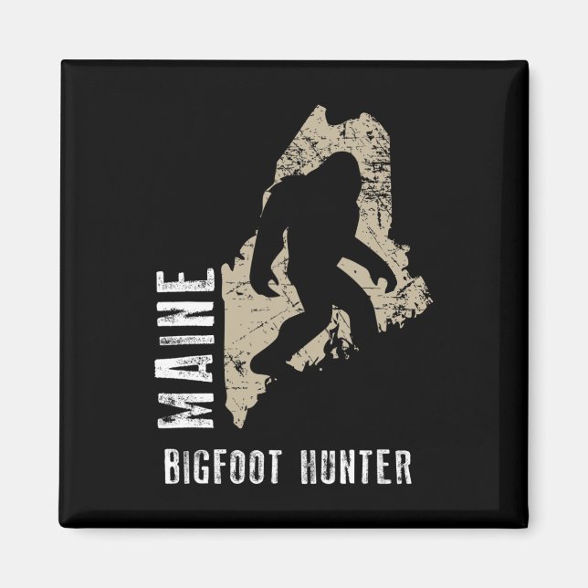 Maine Bigfoot Hunter  Magnet (Front)