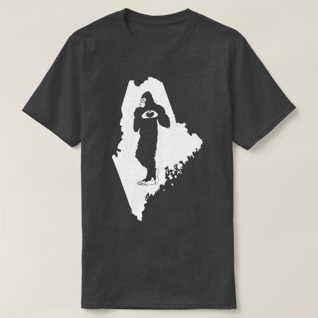 Maine Bigfoot T-Shirt (Design Front)
