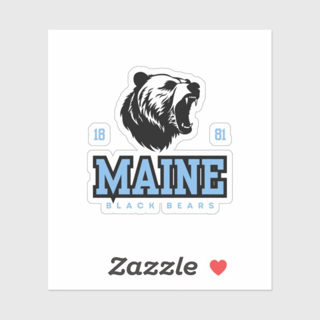 Maine Black Bears Sticker (Sheet)