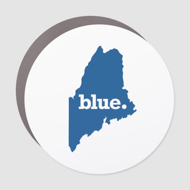 MAINE BLUE STATE CAR MAGNET (Front)