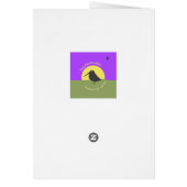 Maine blueberry folded notecards cards (Back)
