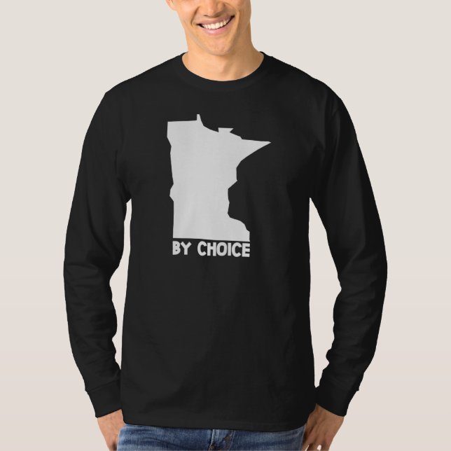 Maine By Choice Home State Us Map  Down Easters T-Shirt (Front)