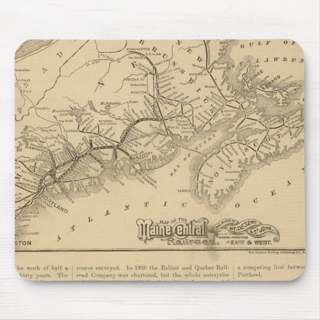 Maine Central Railroad Mouse Pad (Front)
