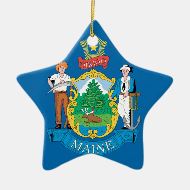MAINE CERAMIC ORNAMENT (Front)