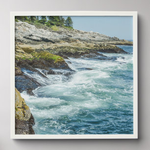 Maine Coast Ocean Waves Peel And Stick Photo Tile