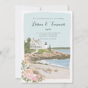 Maine Coastal Wedding Invitation