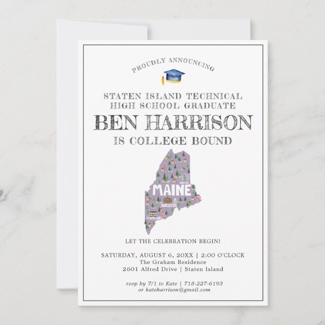 Maine | College Bound Graduation Party (Front)