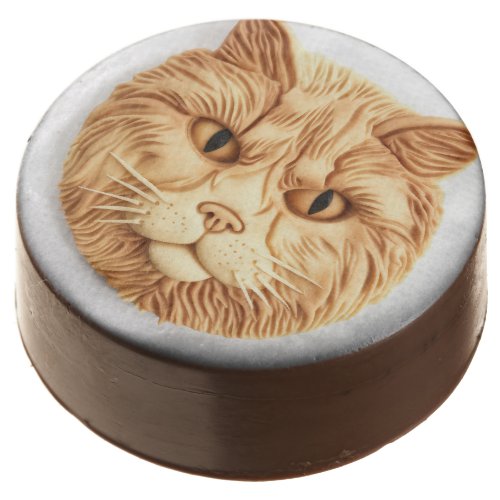 Maine Coon Cat 3D Inspired Chocolate Covered Oreo