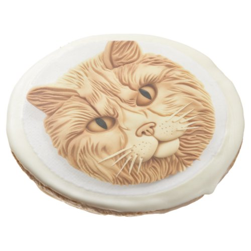 Maine Coon Cat 3D Inspired Sugar Cookie