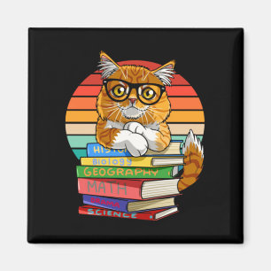 Maine Coon Cat Back To School Teachers Pet Magnet