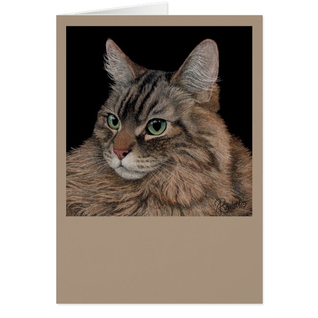 Maine Coon Cat Card (Front)