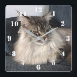 Maine Coon Cat Clock<br><div class="desc">Maine Coon Cat Clock</div>