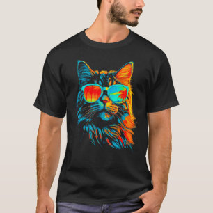 Maine Coon Cat Cool Summer T-Shirt