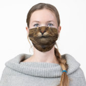 Maine Coon Cat Face Adult Cloth Face Mask (Worn)