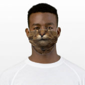 Maine Coon Cat Face Adult Cloth Face Mask (Worn)