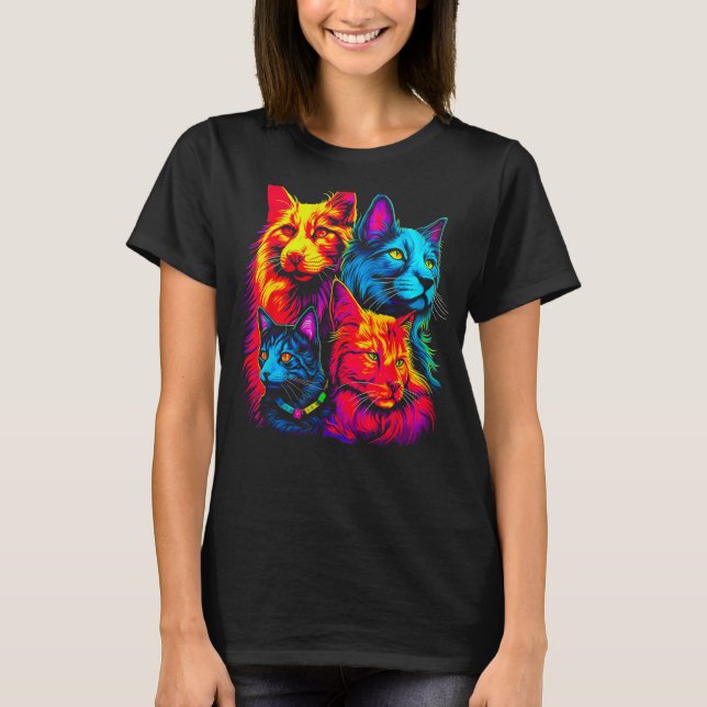 Maine Coon Cat Family T-Shirt (Front)