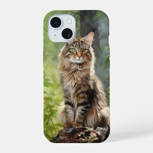 Maine Coon cat Iphone Case (Back)