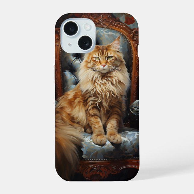 Maine Coon cat Iphone Case (Back)